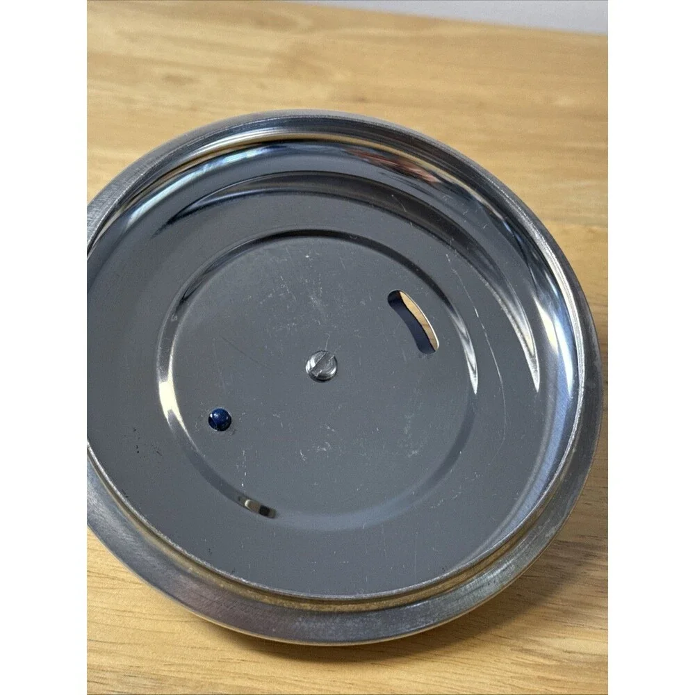 T-Fal Pot Pan Vented Lid Only 6” Outer Edge, 5.5” Inner Lip, Blue Handle Vtg